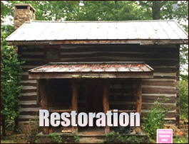 Historic Log Cabin Restoration  Salter Path, North Carolina